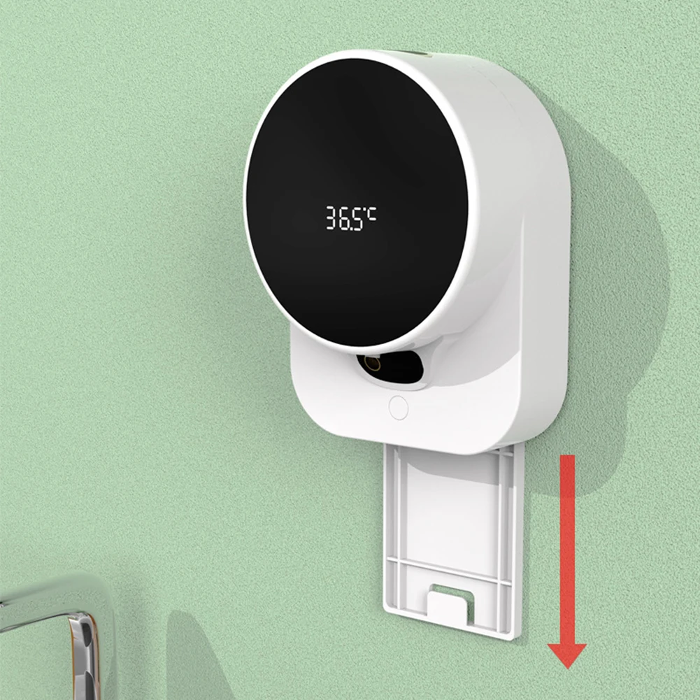 

Intelligent Automatic Liquid Soap Dispenser Temperature Sensor Induction Foam Hand Wash Device LED Temperature Hand Washer