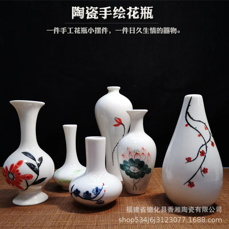 

Creative hand painting ceramic vase household ornaments tea set tea tray accessories flower arrangement hydroponic ornaments