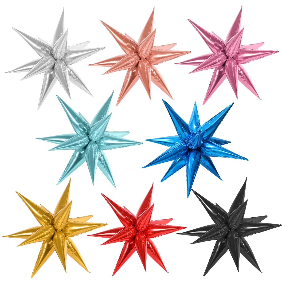 Воздушные шары со звездочками, 12 шт. Воздушные шары со звездочками, 12 шт.