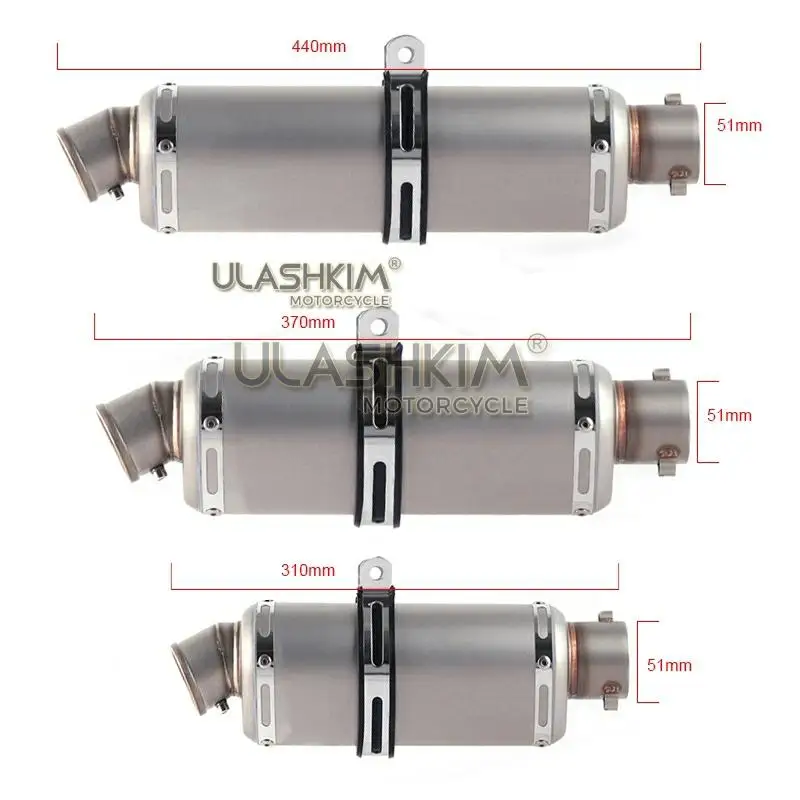 

Universal Motorcycle Exhaust Muffler Pipe MSX125SF Ape100 NSF100 XR50Motard Ape50 CBR250RR FTR223 CBR250R CBR150R RVF400 30%