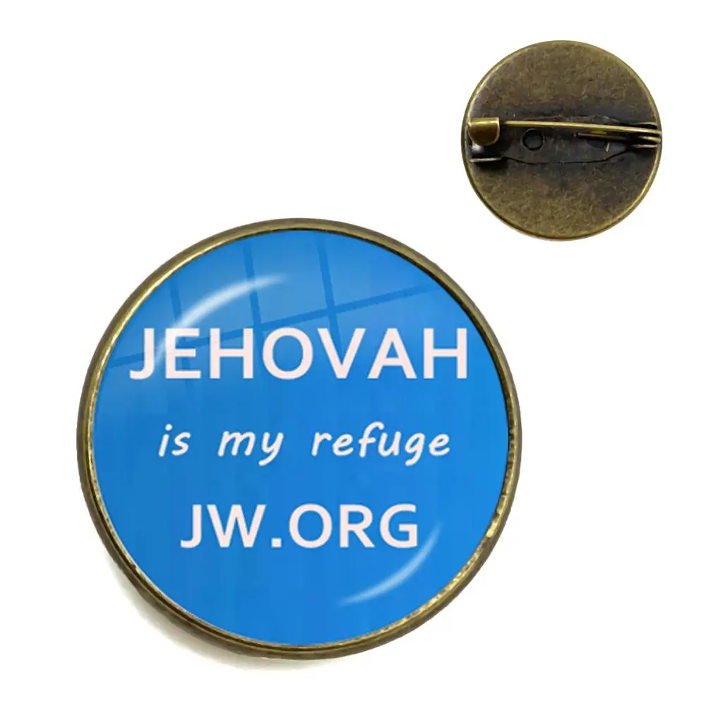 Jehowa Is My приют JW.ORG Броши Булавки на лацкан Classic Collarpin Glass кабошон с фото брошь