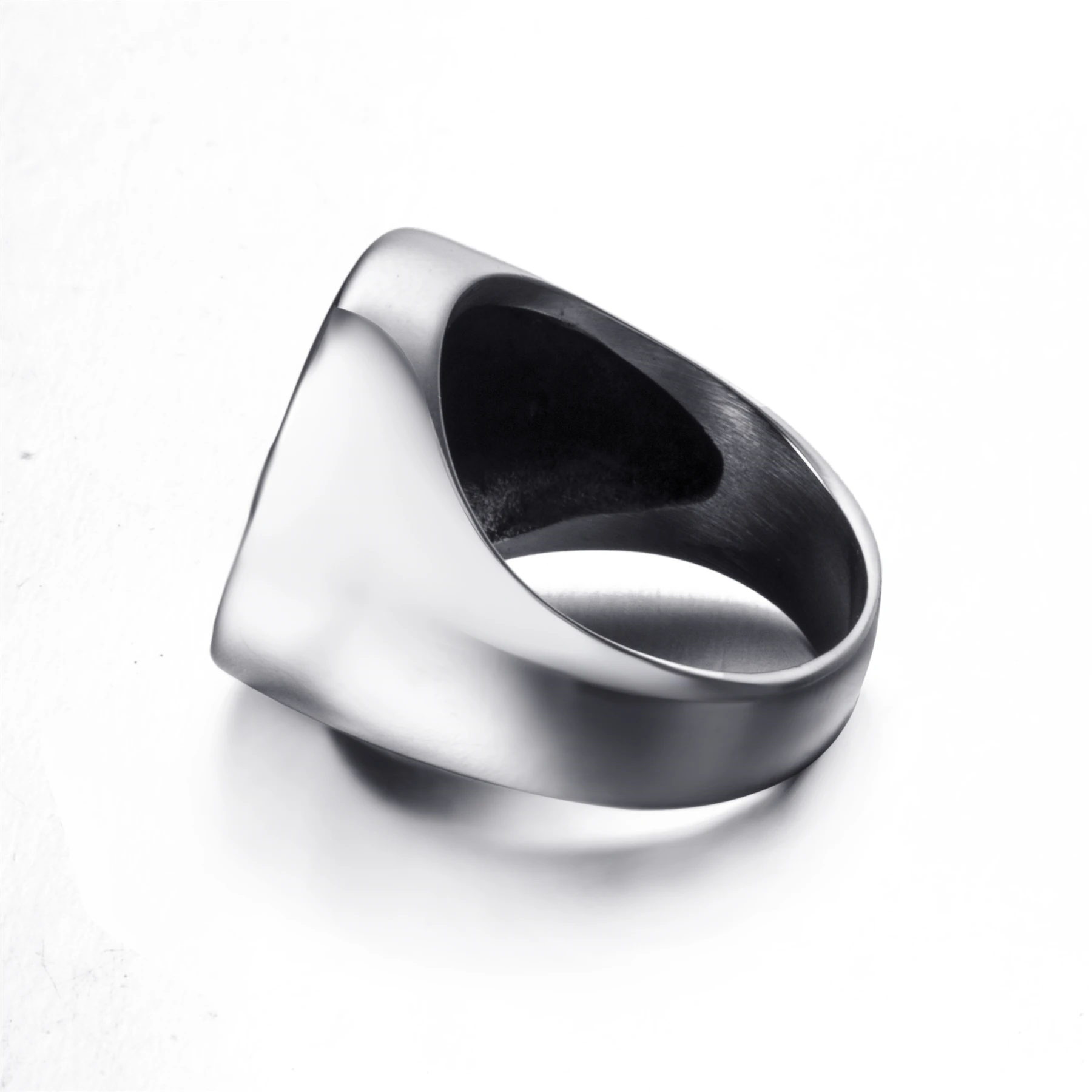 Мужская Магическая гексаграмма Звезда Давида серебряные черные бриллианты