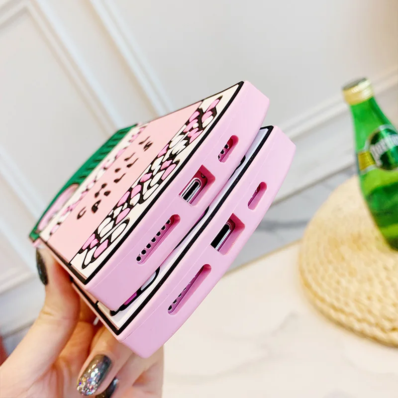 For iPhone 7 8 Plus SE 2020 X XS XR 11 12 13 Pro Max 3D Soft Silicone Cute Phone Case Back Cover Kawaii Shockproof Shell Skin