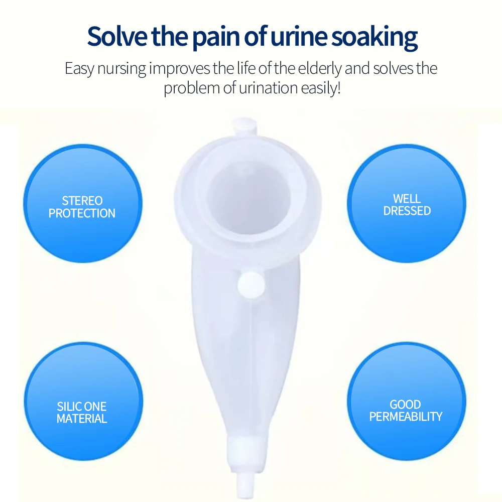 Силиконовый мочевой дренажный мешок для сбора мочи с камерой против рефлюкса 1000