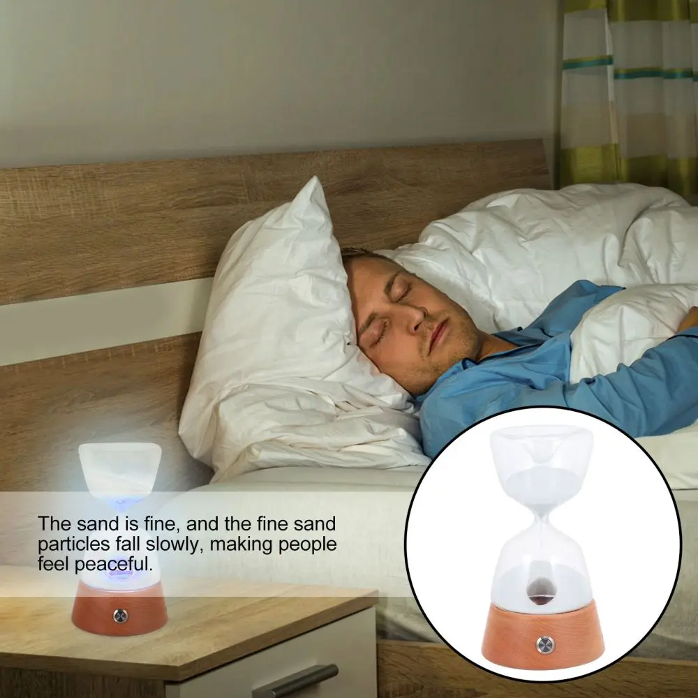 

1 Set Creative USB Sandglass Sleeping Lamp Distant Control Colorful Night Light
