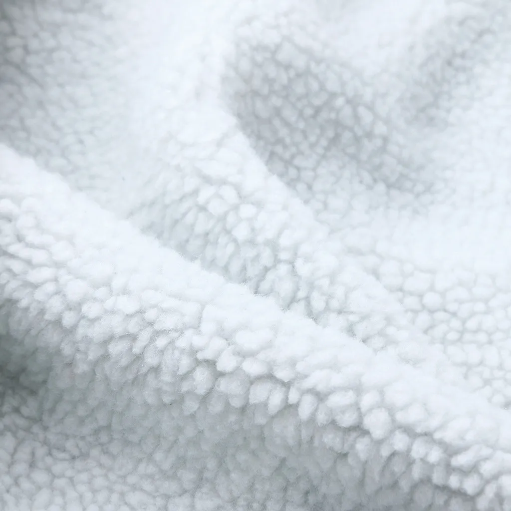 Зимняя джинсовая куртка с отложным воротником для женщин теплая флисовая