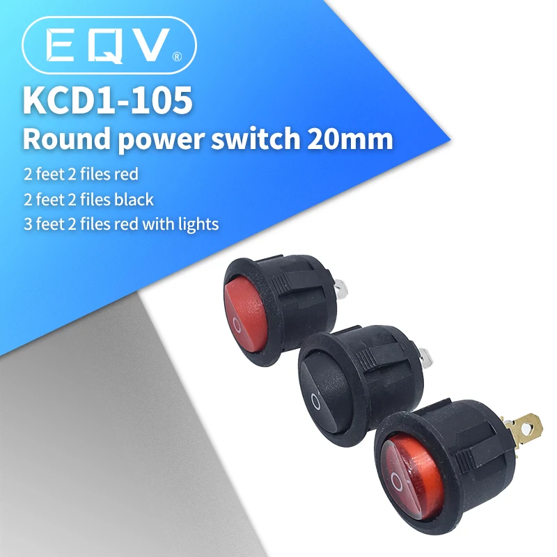 10 шт. круглые Клавишные переключатели диаметром меньшего размера|Интегральные