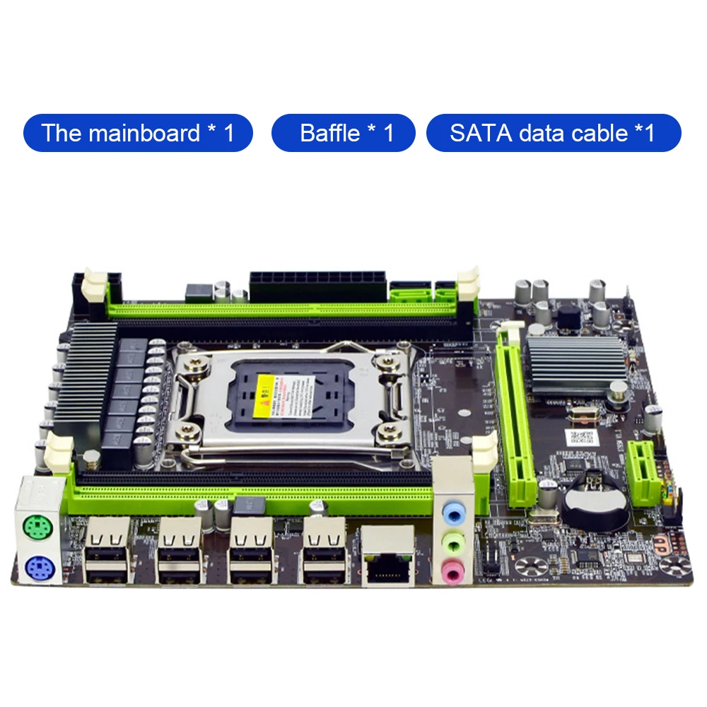 

X79S Motherboard LGA 2011 Pin CPU 4 Slot DDR3 64G Memory 4 Channels SATA 3.0 Computer 8 Pin 24 Pin PCI-E X16 Motherboard