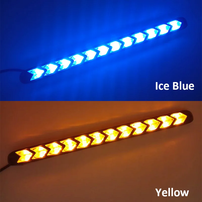 Ice Blue to Yellow Автомобильный светодиодный Переключающийся светодиодный дневной свет фары глаза DRL лампа динамический последовательный тормоз сигнал поворота дневные ходовые огни Светодиодный 12 В - Цвет: Ice Blue to Yellow
