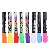 8pcsset tip highlighter fluorescent marker pen writing liner liquid chalk office school stationery supplies colored markers