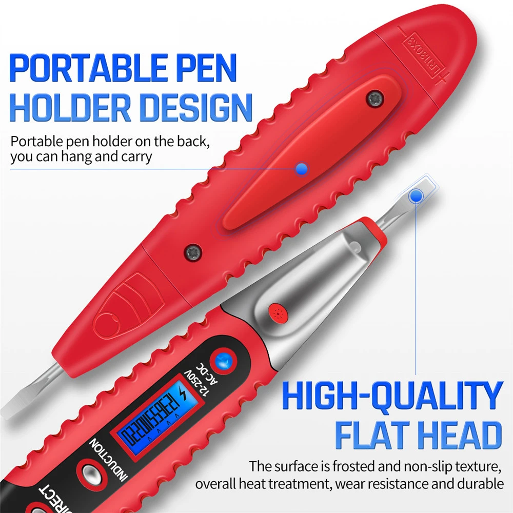 Цифровой испытательный карандаш электрический детектор напряжения ручка