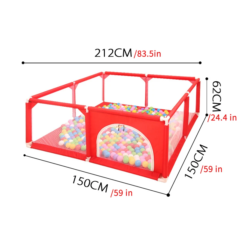 

150CM Baby Playpen Fence Play Yard For Children Infants Safety Barrier Game Tent For Newborn Baby For Baby Pool Children Playpen