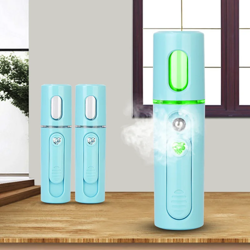 Нано отпариватель для лица портативный распылитель спа мини usb зарядка спрей