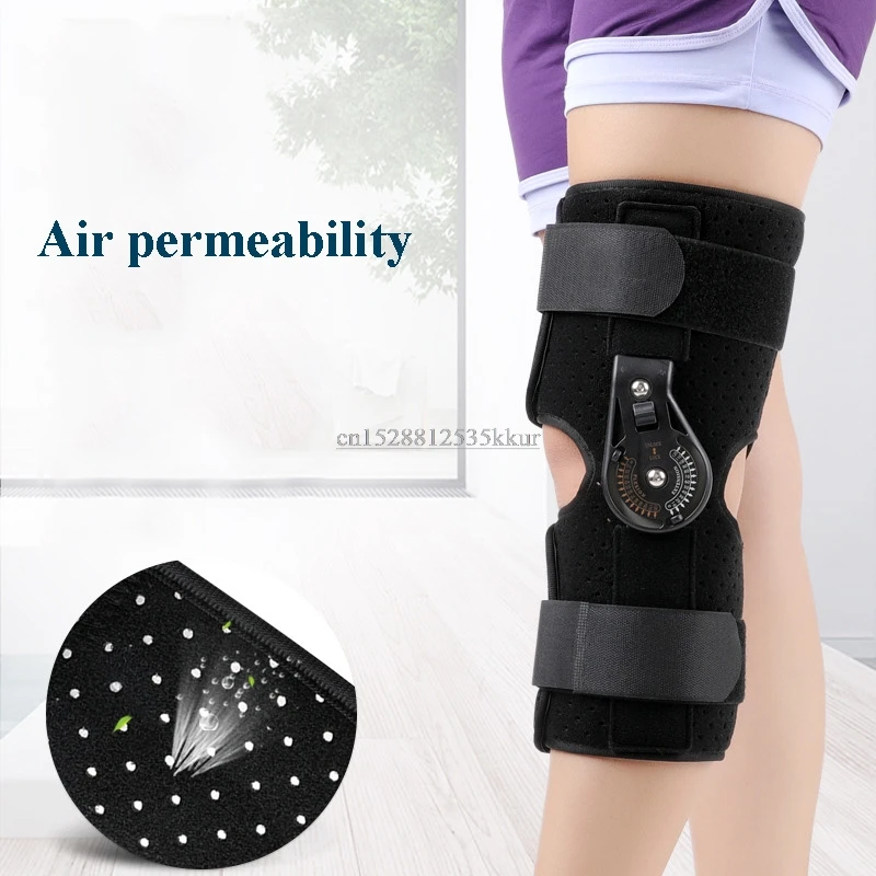 Knee Splint Brace Adjustable Joint Support Orthosis Hinged Patella Fracture Injury Fix Stabilizer Pads | Красота и здоровье