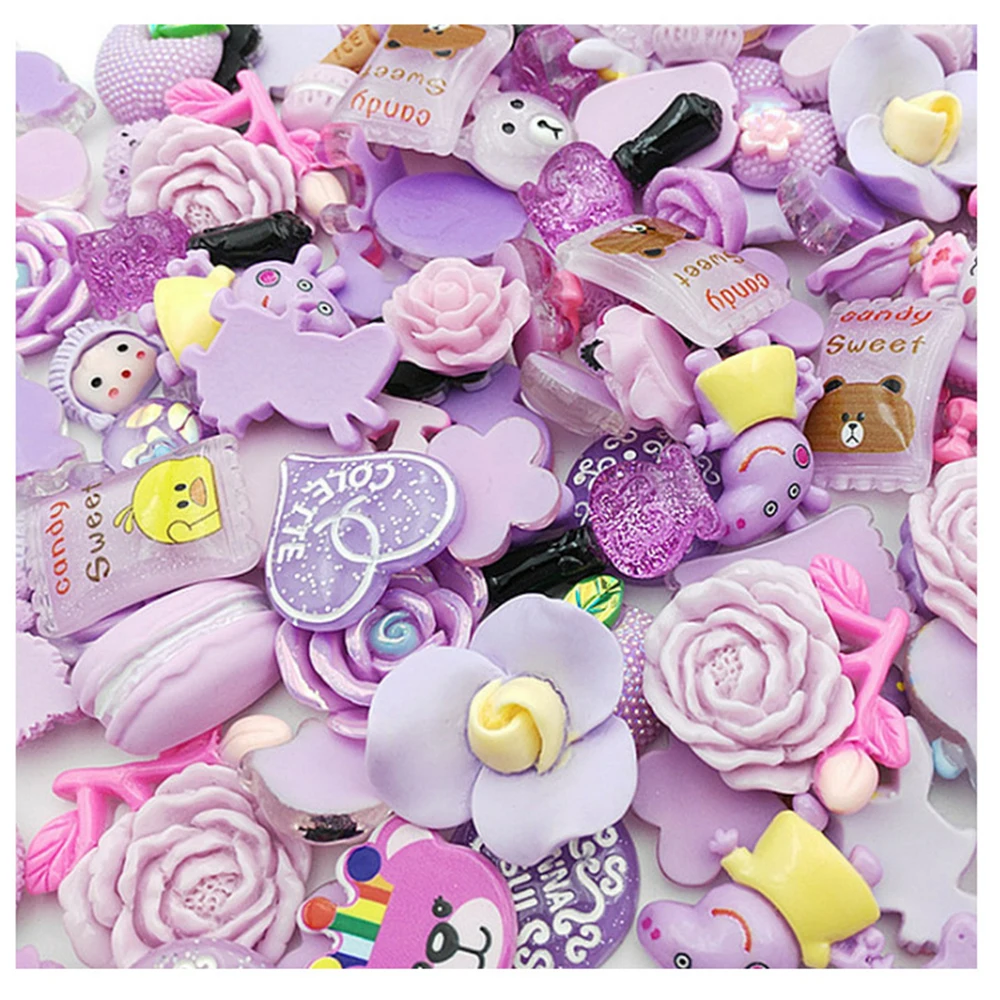 10 шт. фиолетового цвета с цветочным узором и героями мультфильмов изделия из