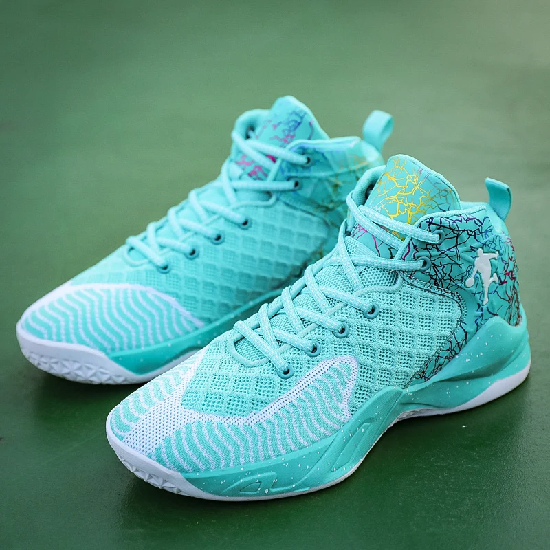 Баскетбольная обувь мужская дышащая спортивная с высоким верхом для улицы