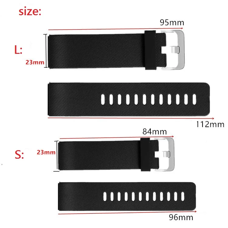 Ремешок для часов из мягкого силикона фитнес-браслета Fitbit Blaze регулируемый