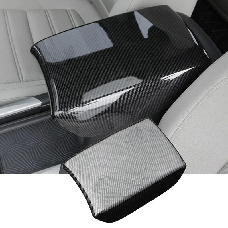 

for Honda CR-V CRV 2017-2020 Carbon Fiber Car Armrest Box Cover Pad Centre Console Storage Box Protection Cushion