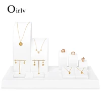 oirlv jewellery display racks metal and leather ring display racks necklaces bracelets earrings display set jewellery racks jewe