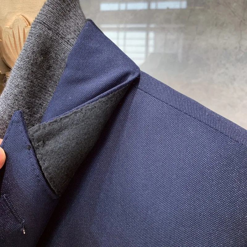 

Autumn New British Mens Double Breasted Slim Fit Blazer Suit Banquet Party Business Man Formal Suits Groom Wedding Dress Sets