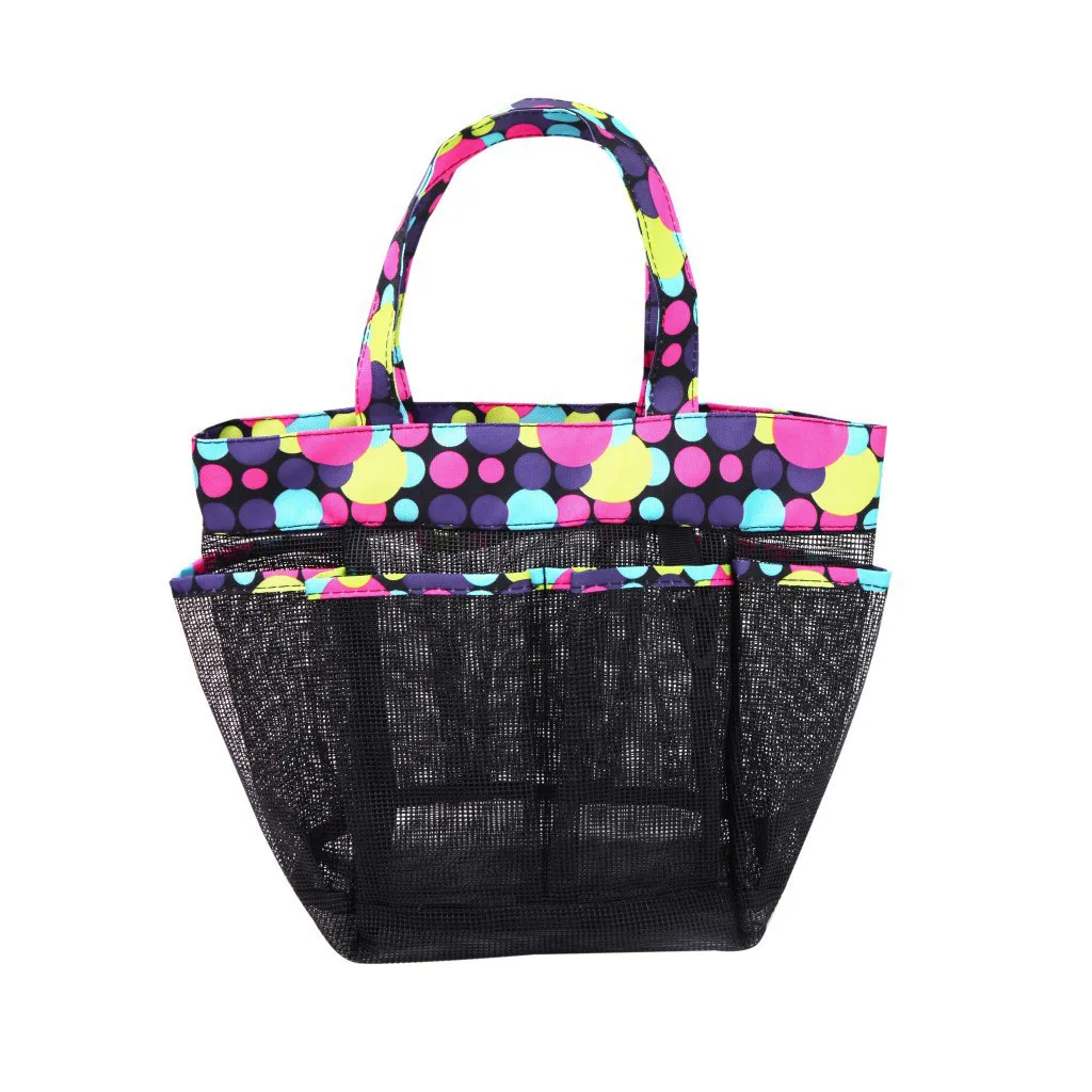 E Пляжные Сумки женские портативные пляжные Паг ПВХ сетчатая корзина для хранения Большая емкость корзина для душа сумка для ванной комнаты сумка для стирки - Цвет: E