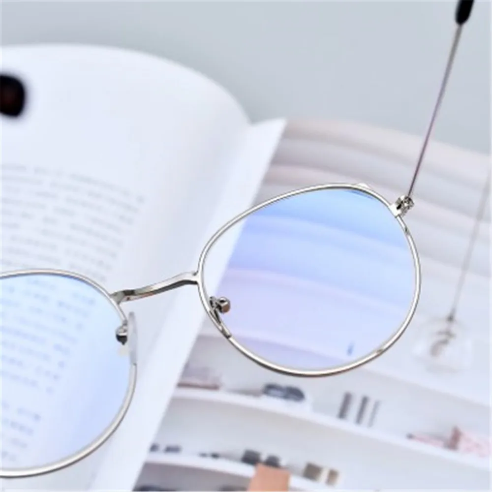 Новые модные корейские стильные плоские светящиеся кошачьи очки с ушками Ретро