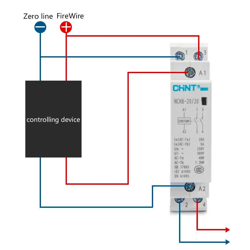 CHNT CHINT NCH8-63/20 модульная переменного тока casa Contator 220V 230V 50 HZ/AC20A 40A 63A 1NO 1NC 2NO 2NC
