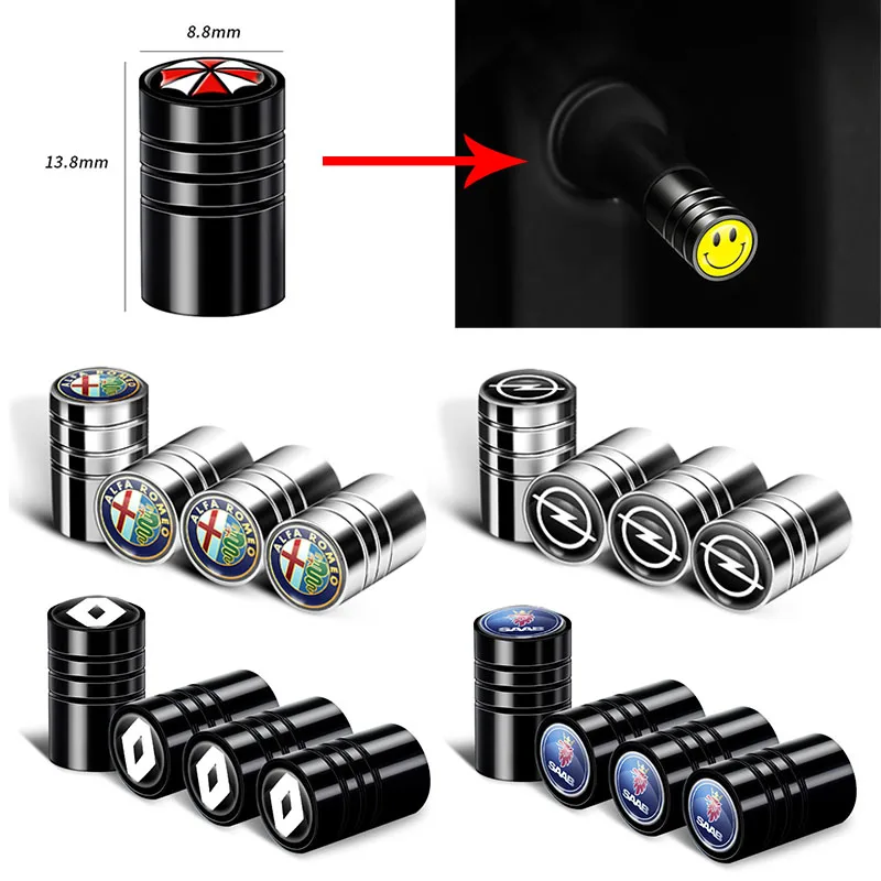 Новинка Металлические колпачки для клапанов колесных шин 4 шт./компл. чехол штока