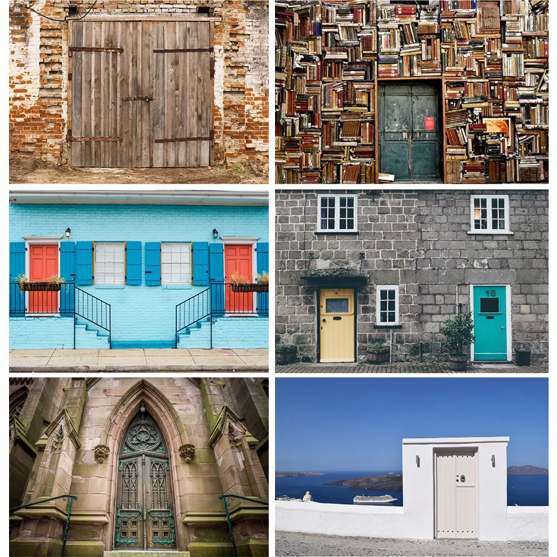 

Виниловый фон на заказ с изображением кирпичной стены и деревянной двери для детской портретной фотосъемки фон для фотосъемки фотосессия фотостудия 21604EHO-04