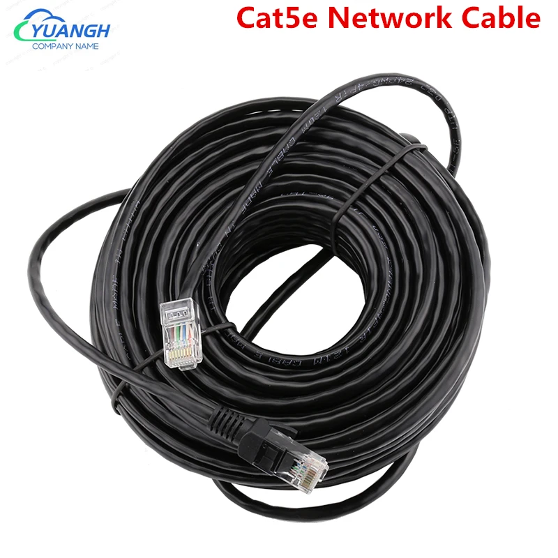 

Internet RJ45 Extension Cable Cat5/5e Network LAN Cord For IP Camera System Computer Router