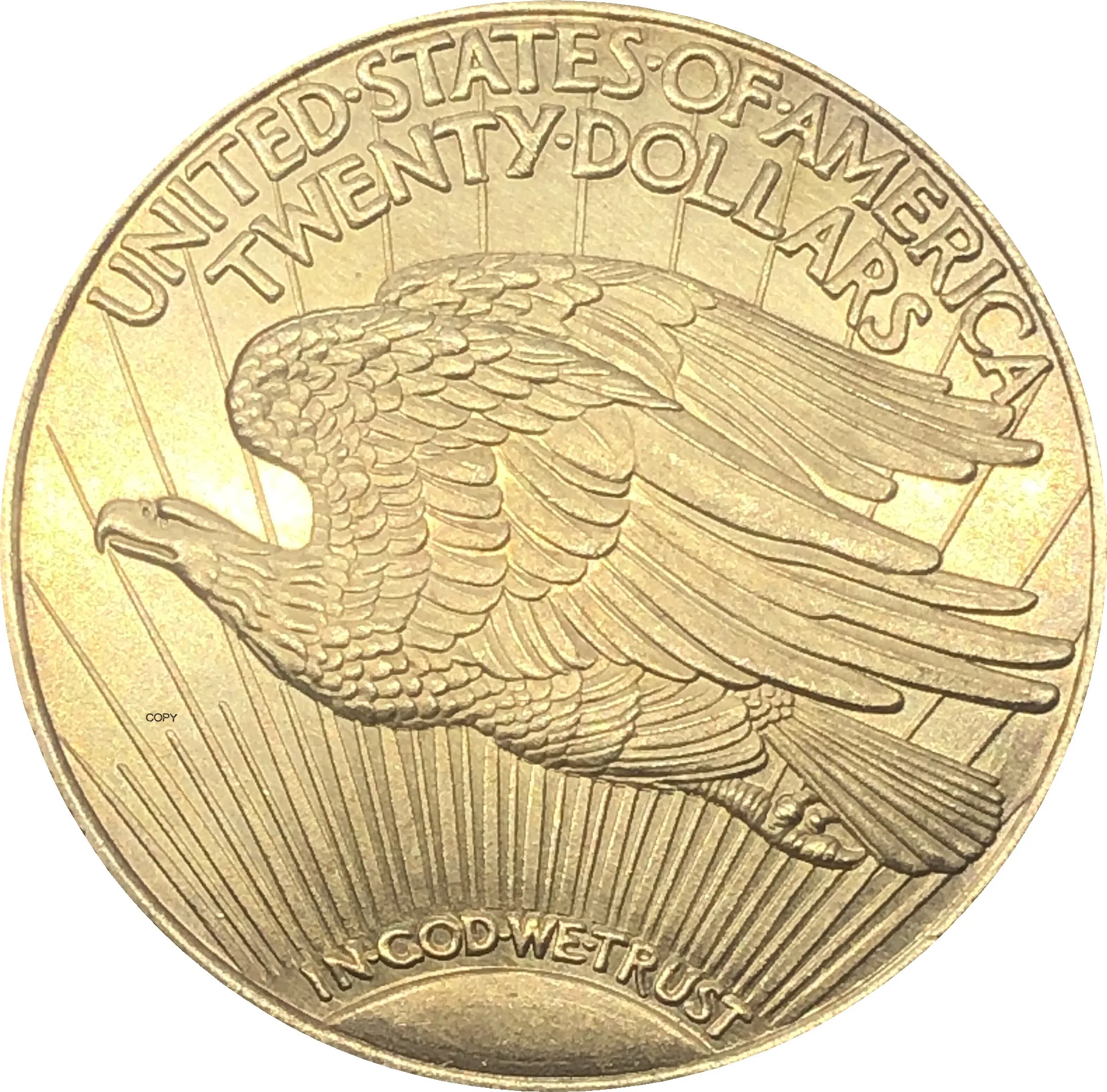США Liberty 1921 двадцать 20 долларов Saint Gaudens Double Eagle с девизом в Боге мы доверяем