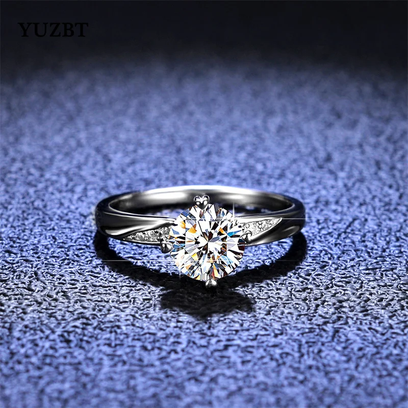 Ювелирное изделие YUZBT из серебра 925 пробы с натуральным бриллиантом муассанитом и