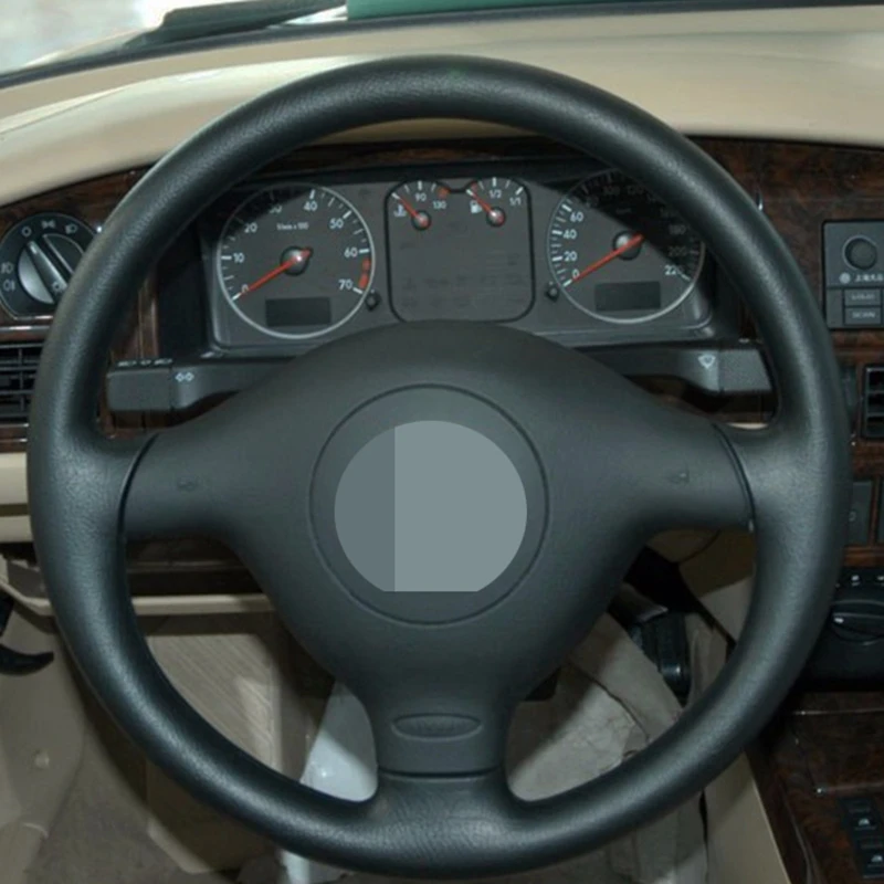 DKCEIS мягкая накладка на руль из углеродного волокна для Volkswagen VW Passat B5 Golf 4 Polo MK6 Seat