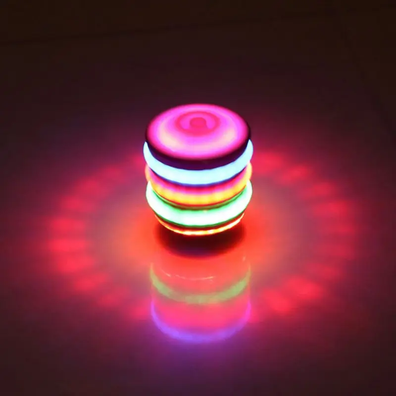 

2021 New 5 Pcs/pack Luminous Gyros Children Funny Toy Colorful Flash LED Light Spinning Gyro Gyroscope Kids Birthday Gifts