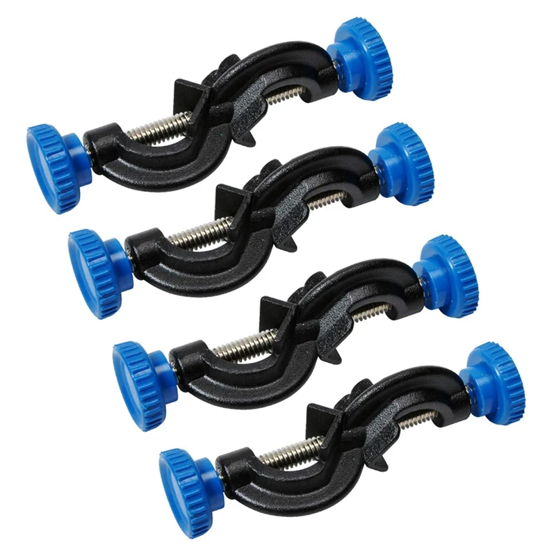 Лабораторный зажим держатель 2 головки Boss реторт стенд 4 шт.| |