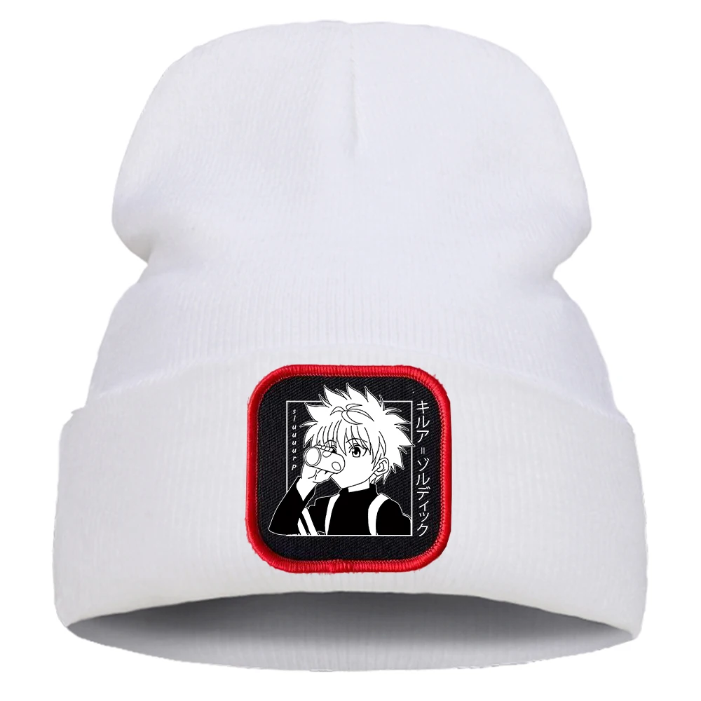 

Anime Hunter X Hunter Winter Hats for Woman New Beanies Autumn Female Beanie Caps Warmer Bonnet Ladies Casual Cap