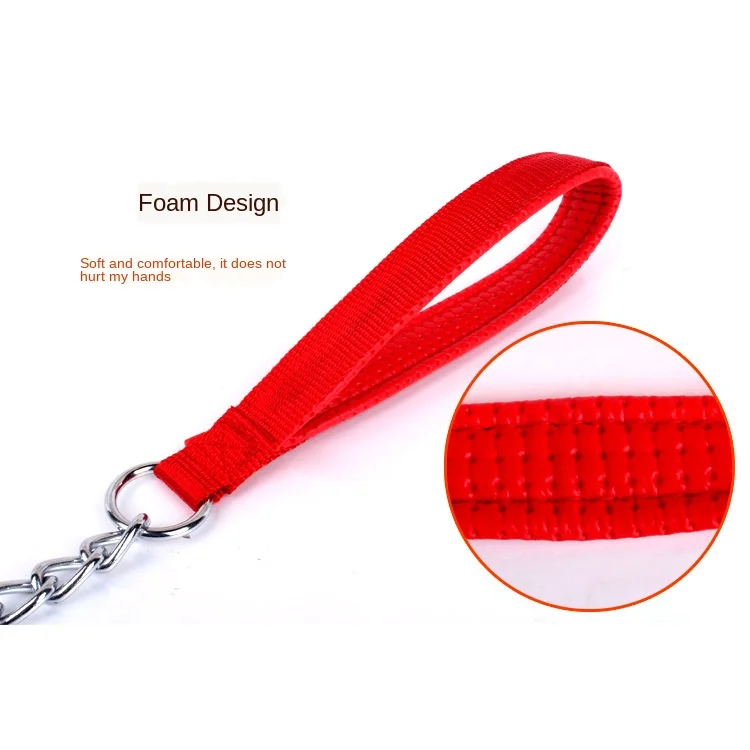 Веревка для собак веревка с круглой ручкой железная цепочка на пуговицах товары