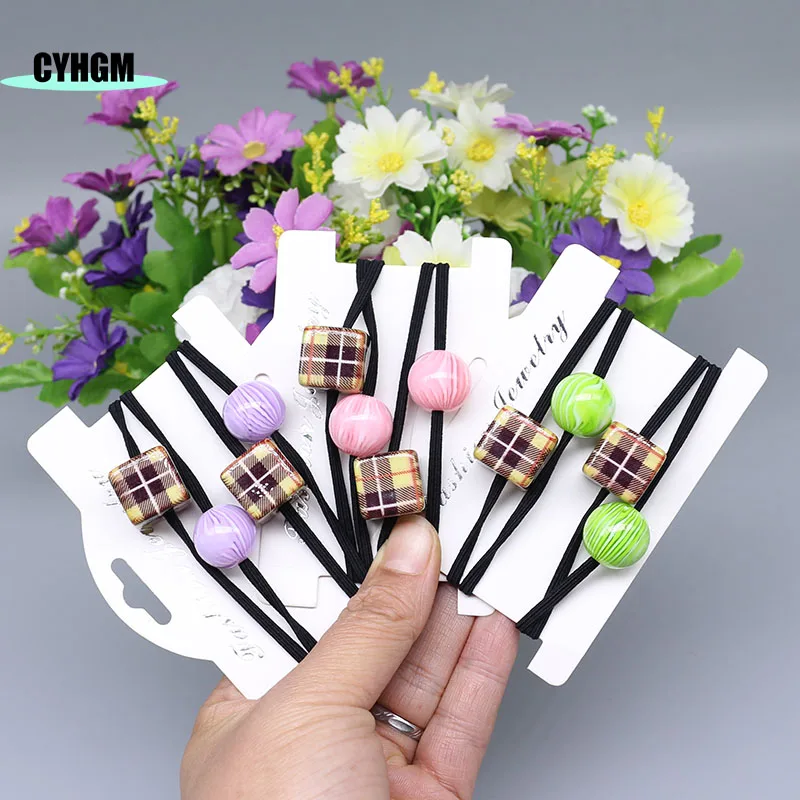 New Fashion amber Hair rope Accessories for Women Ultra-Stretch elastic hair bands Girls Band A01-3 |