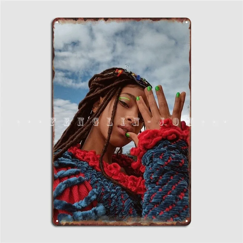 

Willow Smith Metal Plaque Poster Club Home Bar Cave Customize Plates Tin Sign Posters
