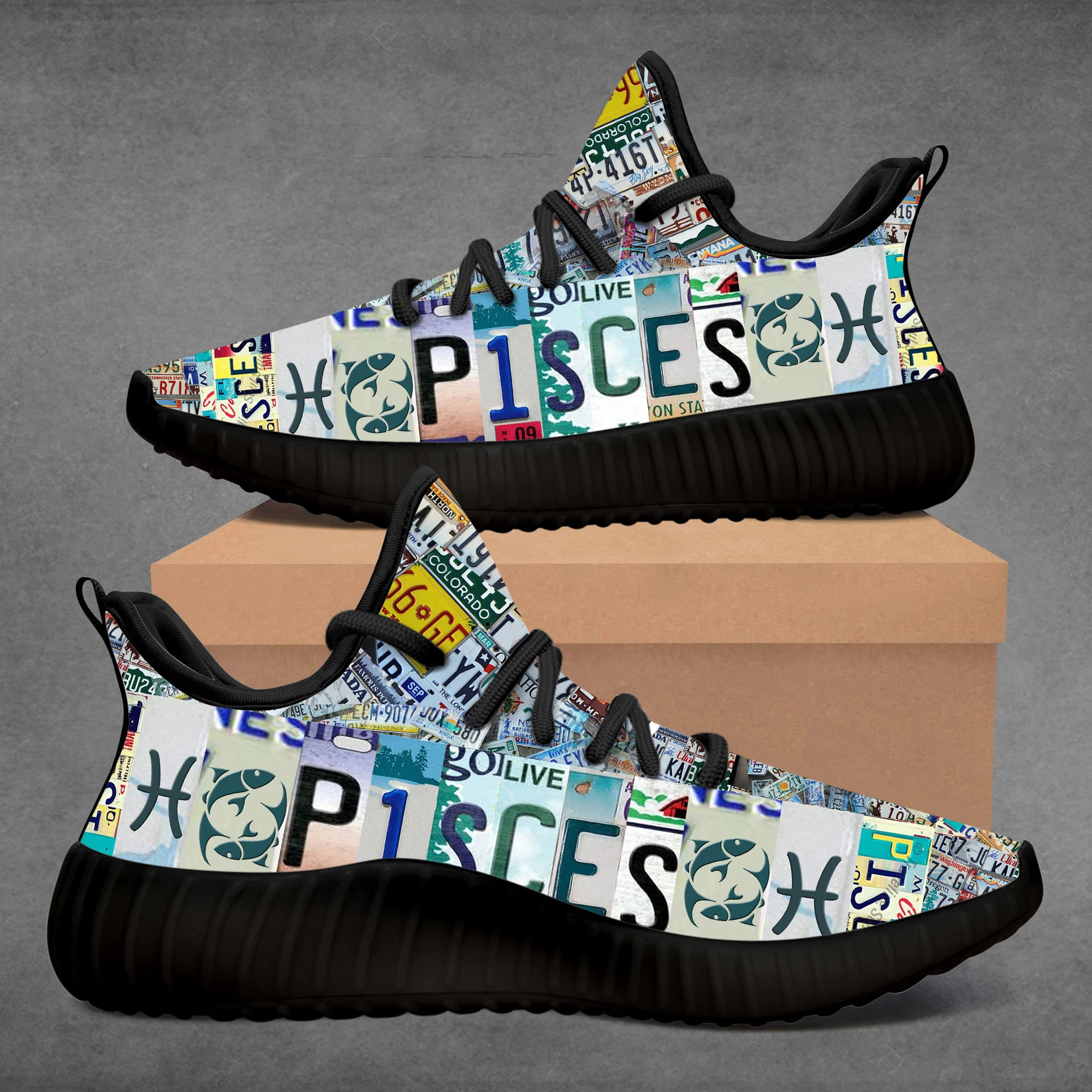 

Custom 3D Pisces Sneakers Shoes