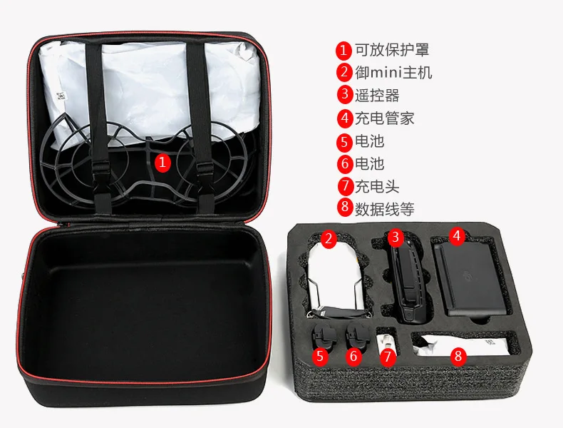 PU Nylon Mavic Mini Drone Storage for DJI bag Remote Controller and Accessories | Sports & Action Video Cameras