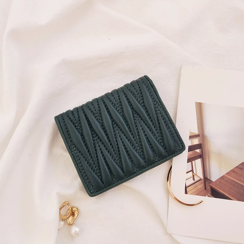 

Small Luxury Wallet Women Designer Minimalist Card Wallet Women Korean Aesthetic Carteras Para Mujer Purse Women DE60NQB