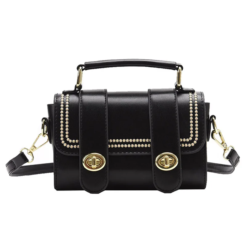 

Square Crossbody bag 2021 New High-quality PU Leather Women's Handbag Shoulder Messenger Bag Hand Bag Ladies Designer Bolsos