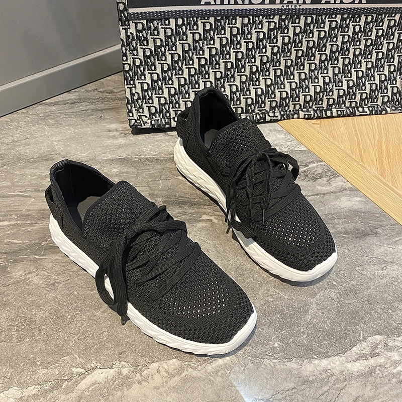 

Women's Breathable Single Shoes 2021 Summer White Board Flats Shoes Sports Shoes Flat Platform Loafers Sneaker