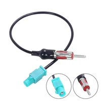 dropshipping 30cm car stereo fm am radio antenna adapter cable iso to din converter cable for mondeo carnival bmw 1 3 5 x3 x5 z4