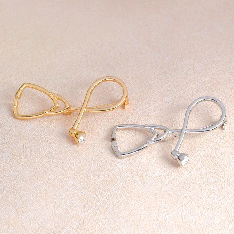 Doctors Медсестры Брошь в виде стетоскопа булавки медицинские ювелирные изделия