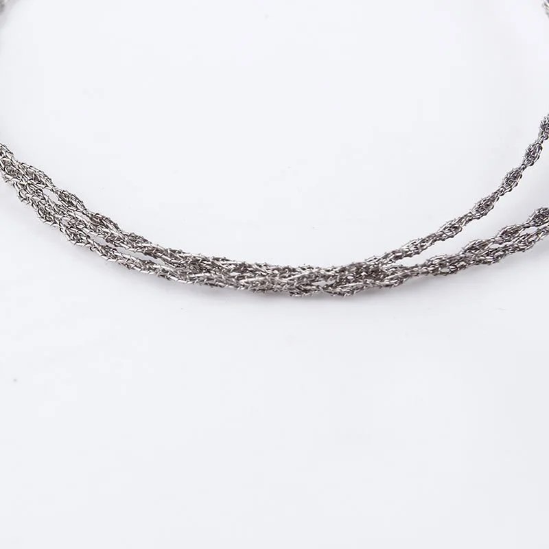 Полезная уличная пила из пластиковой стальной проволоки кольцевая прокрутка для