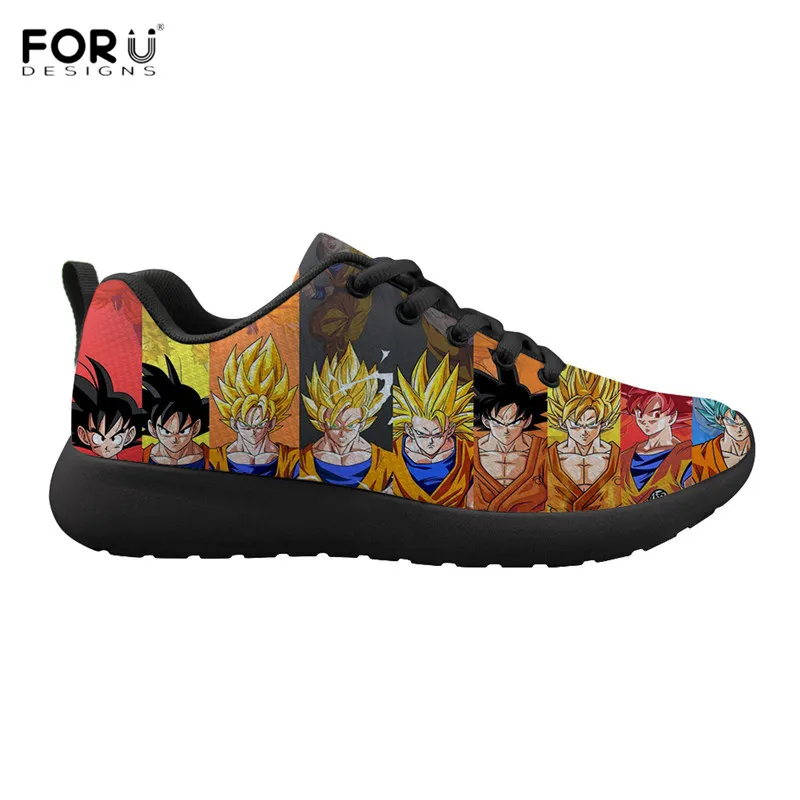 HMA351Z41 FORUDESIGNS/повседневная мужская обувь; Лидер продаж; аниме Dragon Ball Z; Супер Кроссовки для мальчиков-подростков; классические дышащие туфли на плоской подошве со шнуровкой; Zapatos - Цвет: HMA351Z41