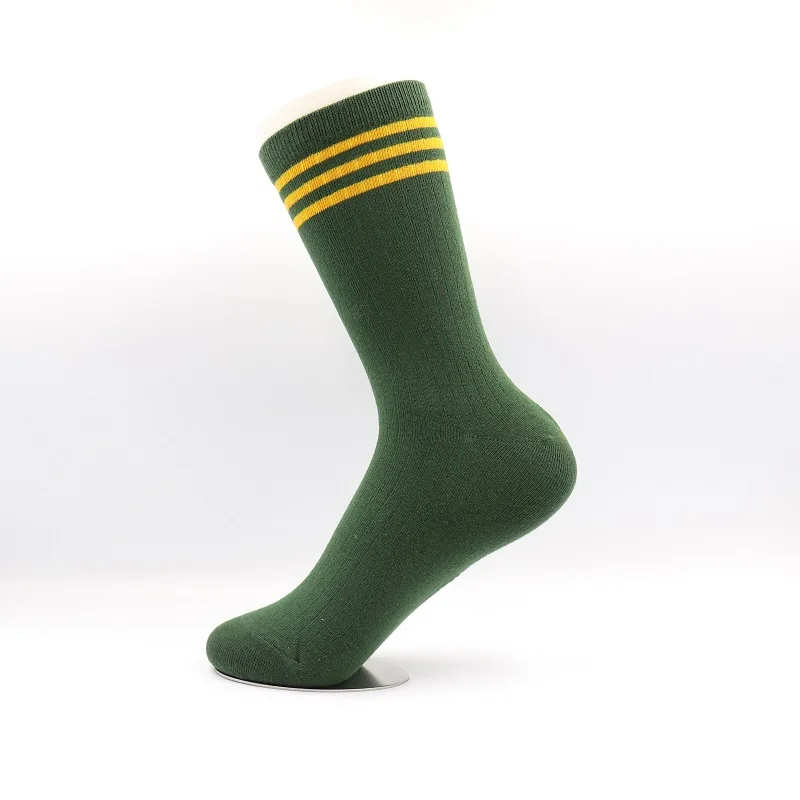 New Kind of Socks Autumn and Winter Student Women's Retro-Japanese Stripe All-cotton Heating Cotton | Женская одежда