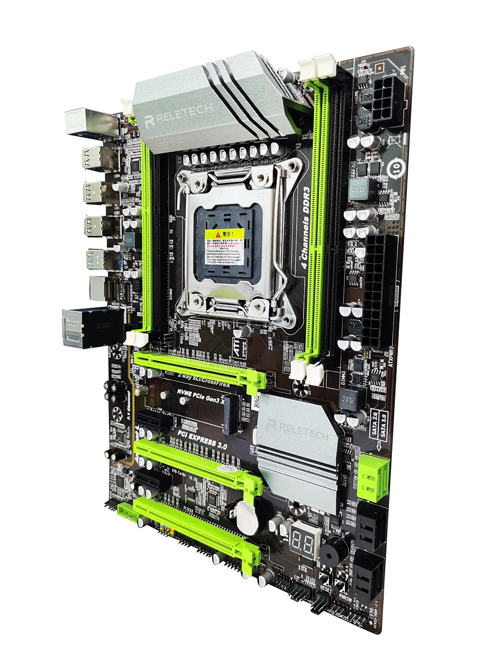 материнская плата Reletech x79 turbo lga 2011 ATX USB3.0 PCI E NVME M.2 SATA3 ssd 4xddr3 поддержка REG ECC память и